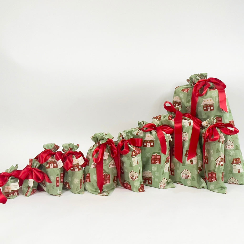 Folk Julandsby (Reusable Gift Bag Set)