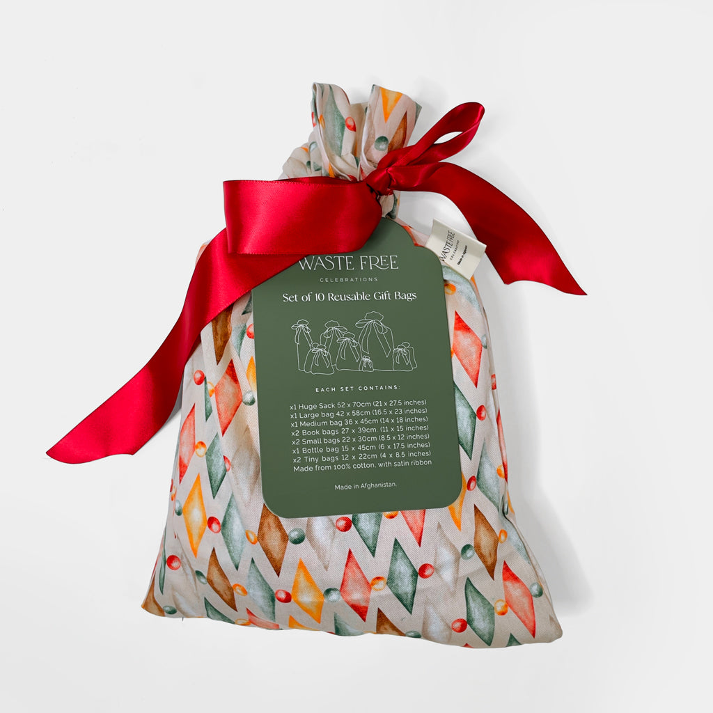 Nutcracker Harlekin (Reusable Gift Bag Set)