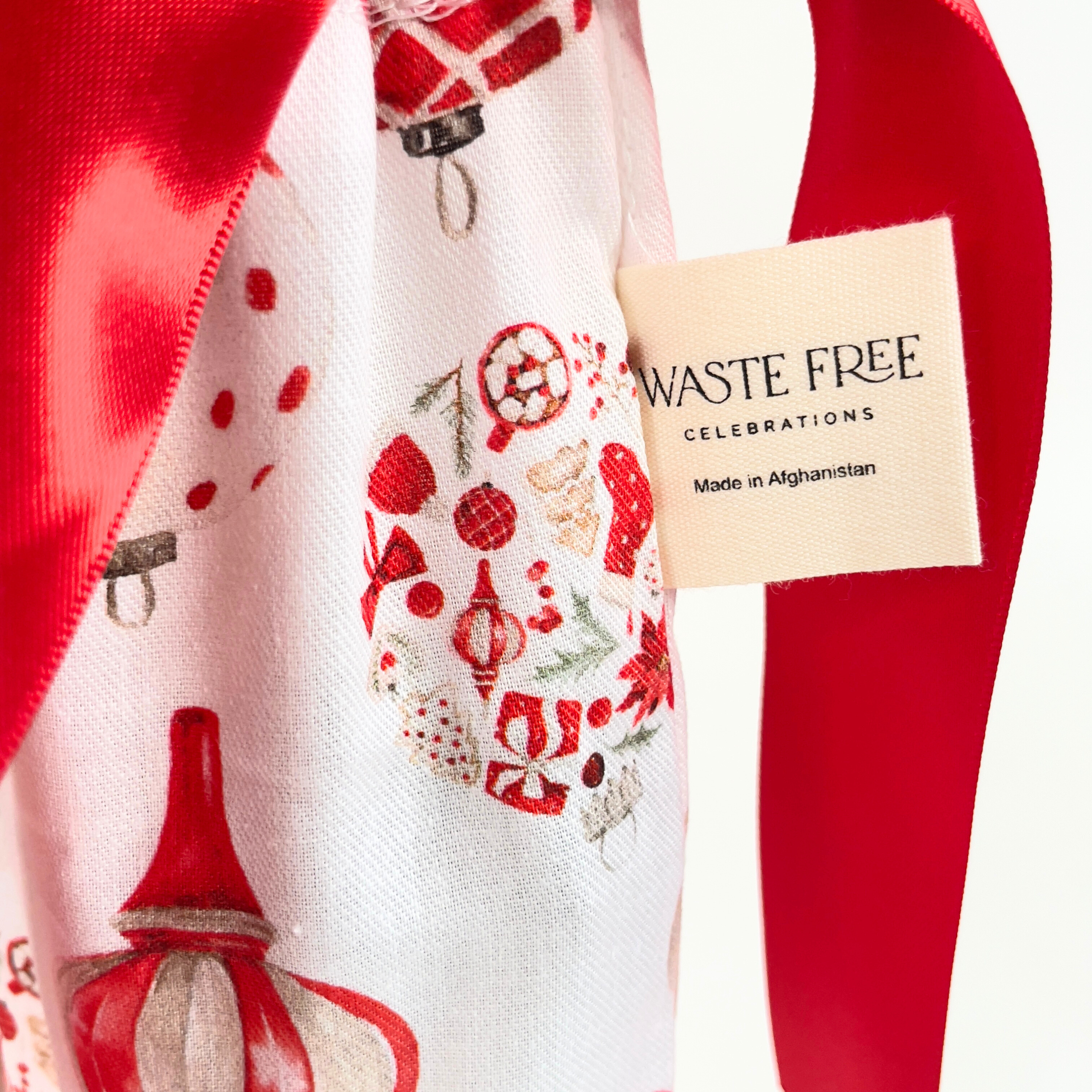 Christmas Baubles (Reusable Gift Bag Set) Set of 5