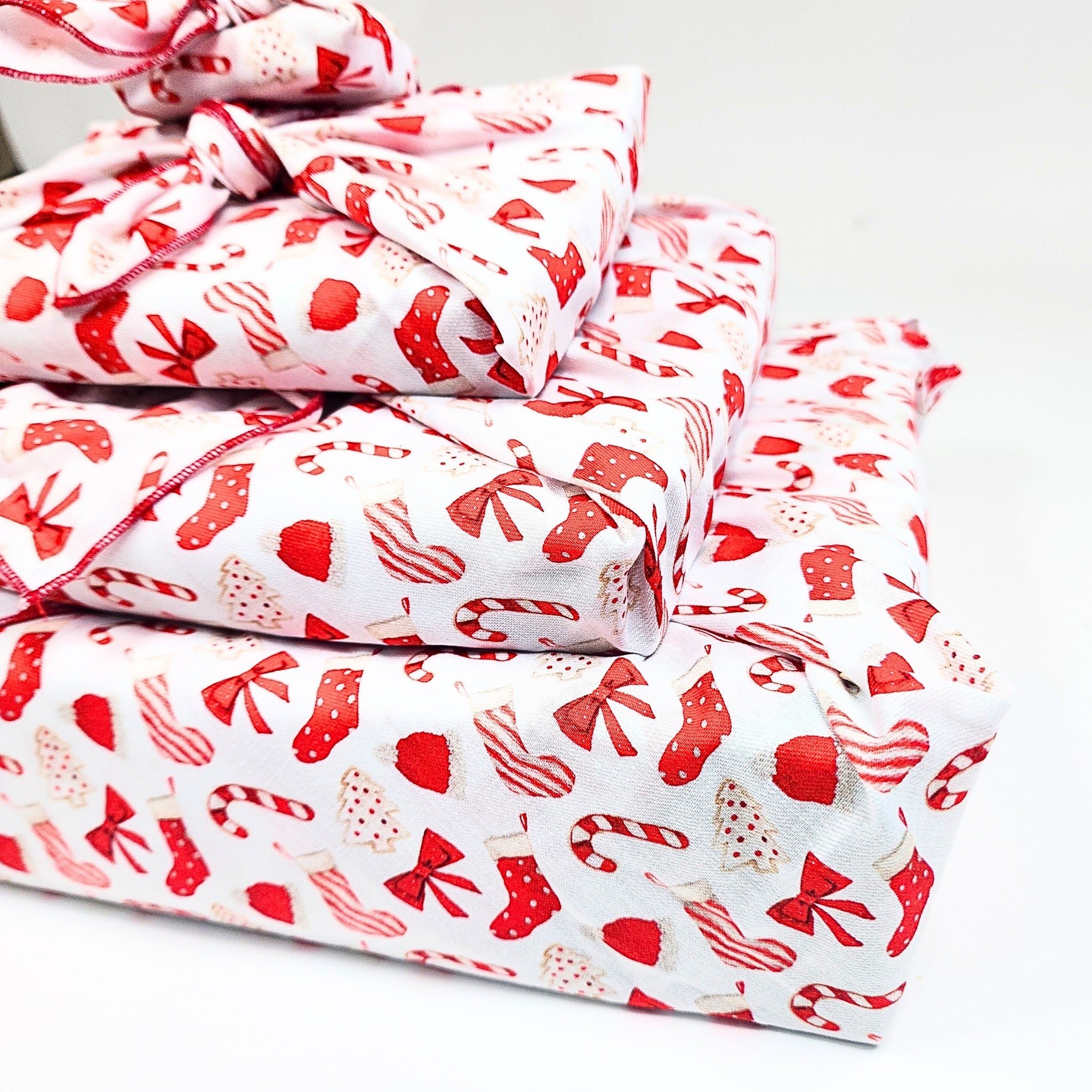 Christmas Cookies and Candy - Furoshiki Gift Wrap