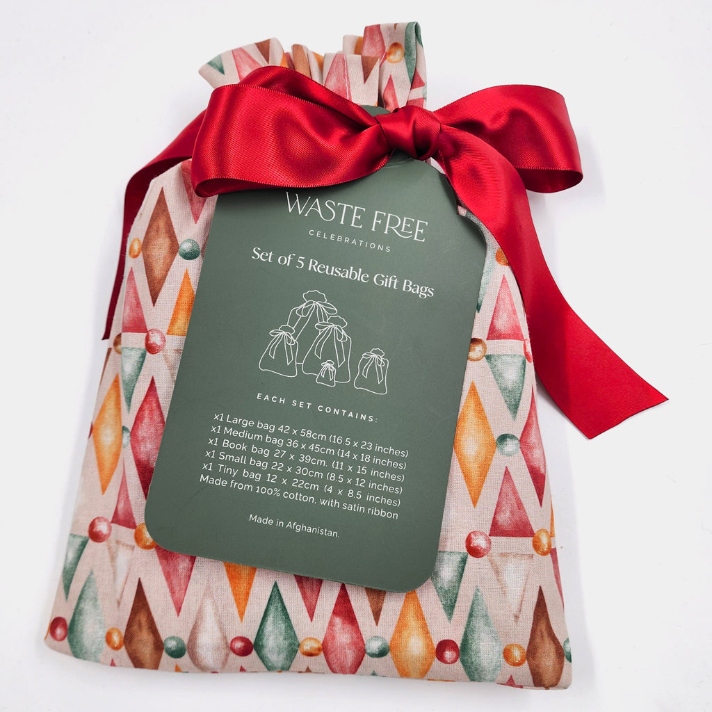 Nutcracker Harlekin (Reusable Gift Bag Set)