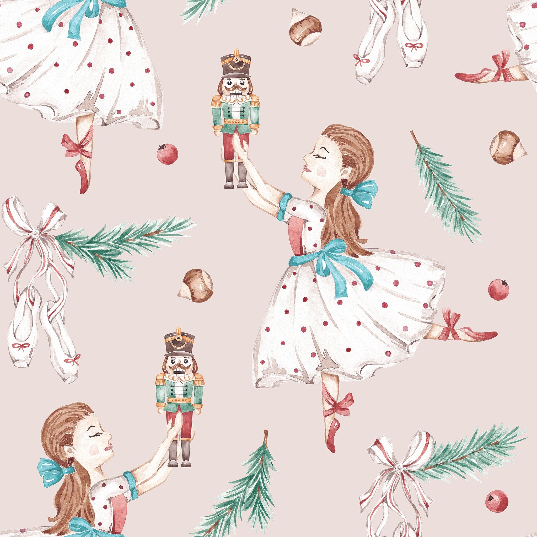 Nutcracker Clara Tanzt (Reusable Gift Bag Set) Set of 5